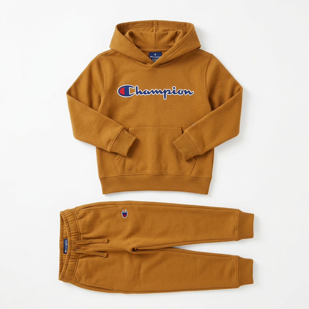 Champion Conjunto de sudadera con capucha y jogger de forro polar - Talla 4